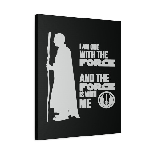 One With The Force Canvas Print Poster