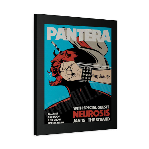 Pantera Vulgar Heavy Metal Concert Canvas Print Poster