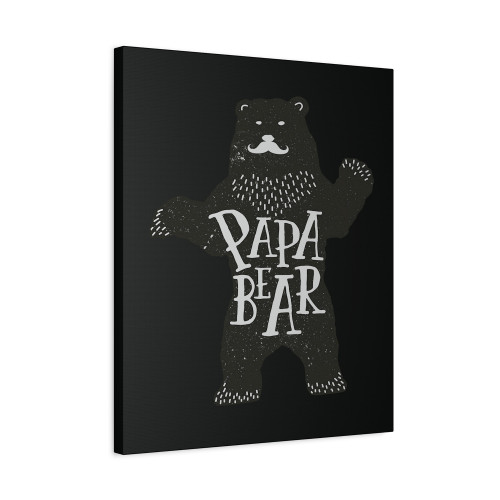 Papa Bear Father Day Canvas Print Poster