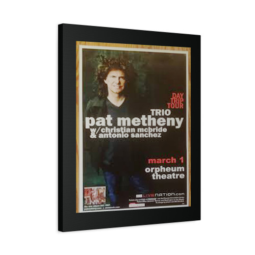 Pat Metheny Trio Concert 1992 Canvas Print Poster