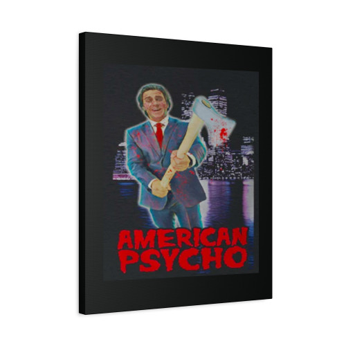 Patrick Bateman Axe Christian Bale Canvas Print Poster