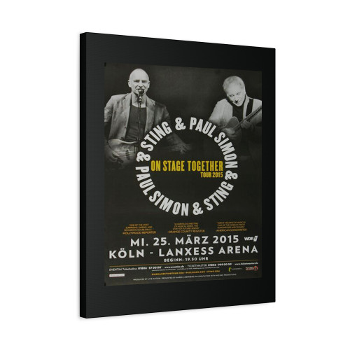 Paul Simon On Stage Koln 2015 Canvas Print Poster