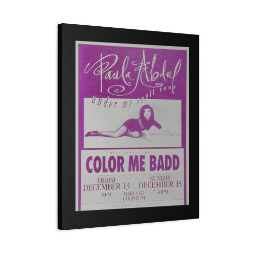 Paula Abdul Vintage Concert Canvas Print Poster