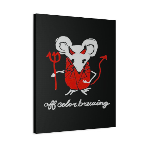 Evil Mouse Off Color Brewing Canvas Print Poster