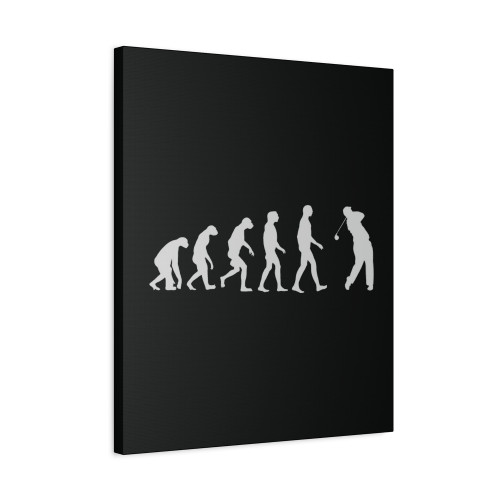 Evolution Of A Golfer T Golfing Golf Canvas Print Poster
