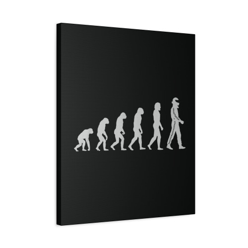 Evolution To Race Canvas Print Poster