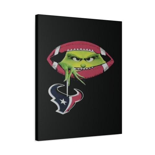 Ew People The Grinch Hold Houston Texans Logo Canvas Print Poster
