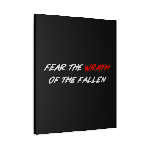 Fear The Wrath Of The Fallen Canvas Print Poster