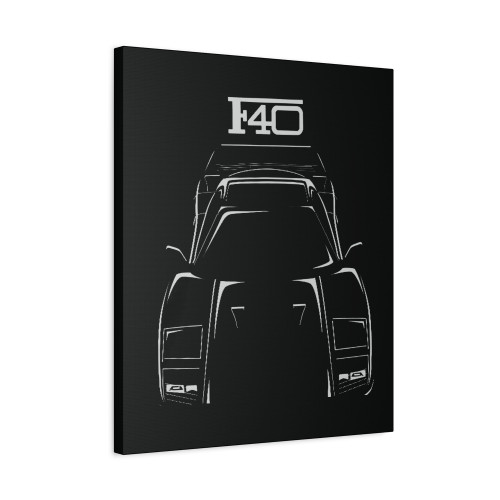 Ferrari F40 Canvas Print Poster