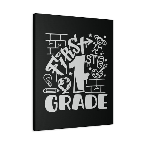 First Day Of School 1St Grade Canvas Print Poster