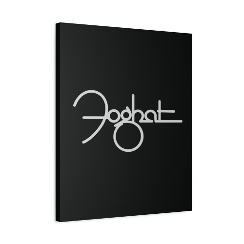 Foghat Logo Black Canvas Print Poster