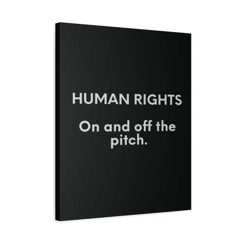 Football World Cup 2022 Human Rights On And Off Th Pitch Canvas Print Poster