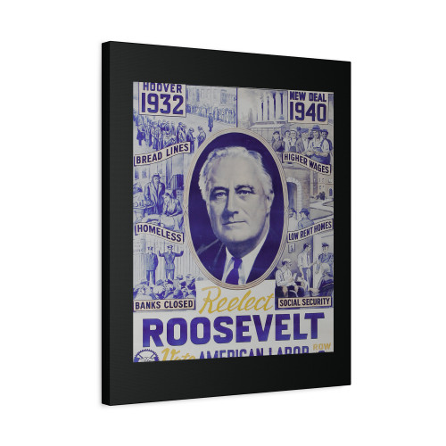 Franklin D. Roosevelt Canvas Print Poster