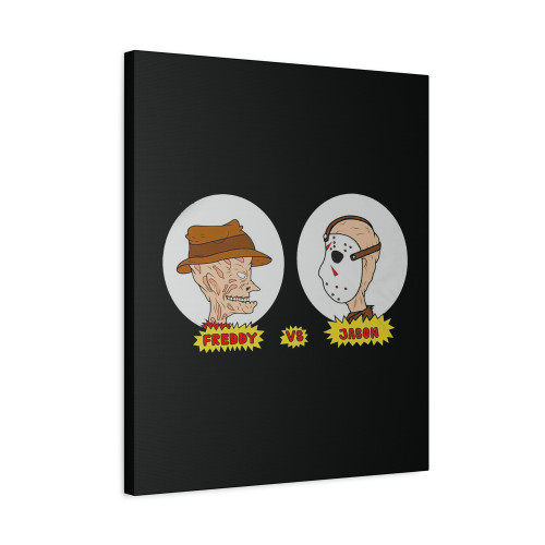 Freddy Vs Jason Horror Tv Movie Funny Vintage Canvas Print Poster