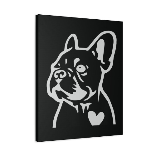 French Bulldog Canvas Print Poster