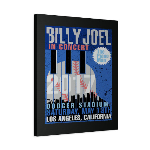 Billy Joel At Dodger Stadium Los Angeles Canvas Print Poster