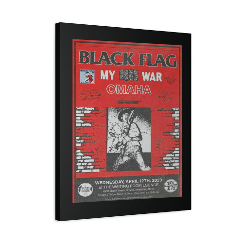 Black Flag Concert Photos Canvas Print Poster Black Flag Concert Photos Canvas Print Poster