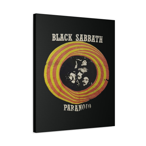 Black Sabbath Paranoid Logo Canvas Print Poster