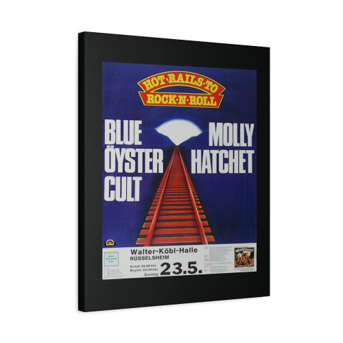 Blue Oyster Cult Tyranny And Mutation Russelsheim 1972 Canvas Print Poster