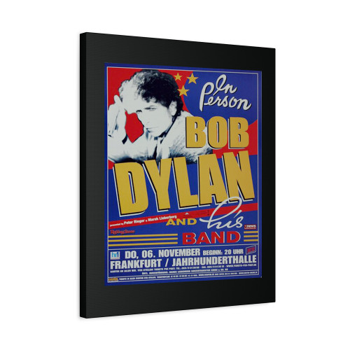 Bob Dylan And His Band The Essential Frankfurt 2003 Canvas Print Poster
