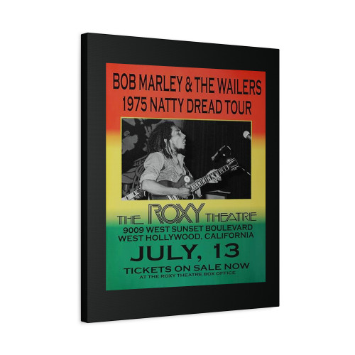 Bob Marley Replica Roxy Theatre 1975 Concert Poster Canvas Print Poster