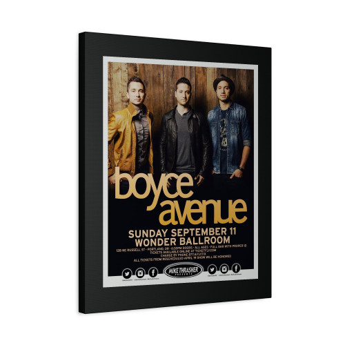 Boyce Avenue 2016 Portland Concert Tour Canvas Print Poster Boyce Avenue 2016 Portland Concert Tour Canvas Print Poster