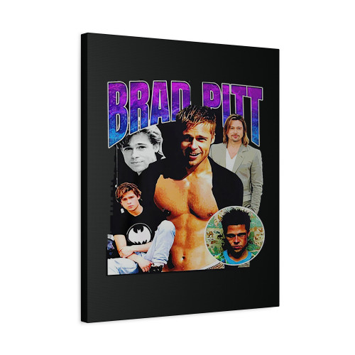 Brad Pitt Fight Club Vintage Canvas Print Poster