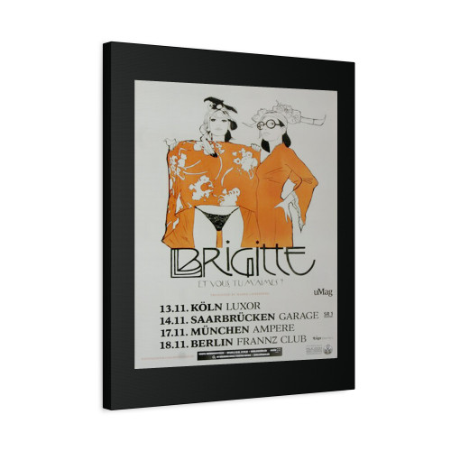 Brigitte Et Vous Tu Maimes Tour 2012 Canvas Print Poster
