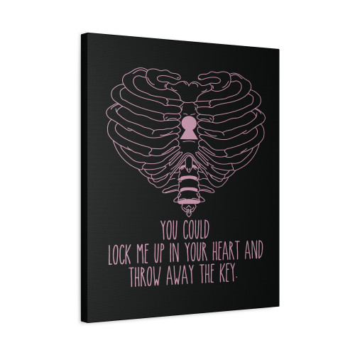 Bring Me The Horizon Rib Heart Pink Canvas Print Poster