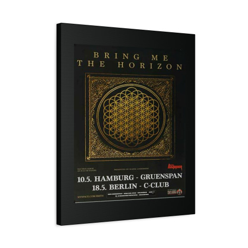 Bring Me The Horizon Sempiternal Hamburg & Berlin 2013 Canvas Print Poster
