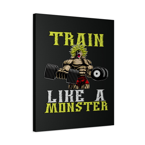 Broly Train Like A Monster Saiya Canvas Print Poster
