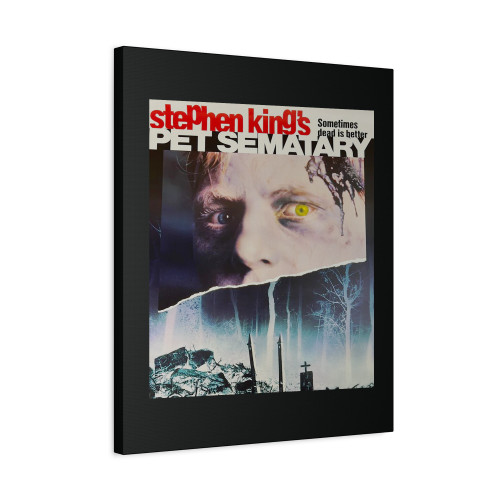 Pet Sematary - 1989 Stephen King Movie Poster Original Canvas Print Poster