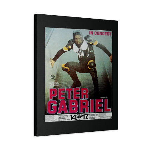 Peter Gabriel Car Wiesbaden 1977 Canvas Print Poster