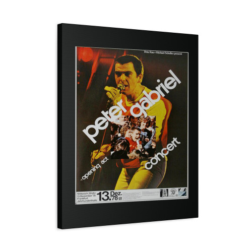 Peter Gabriel Scratch Frankfurt 1978 Canvas Print Poster