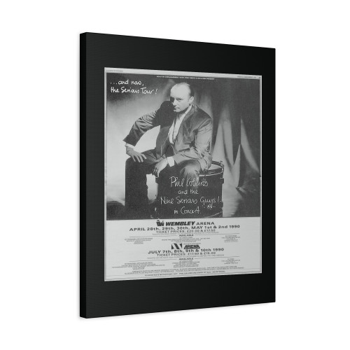 Phil Collins At Nec Arena Birmingham England United Kingdom Canvas Print Poster
