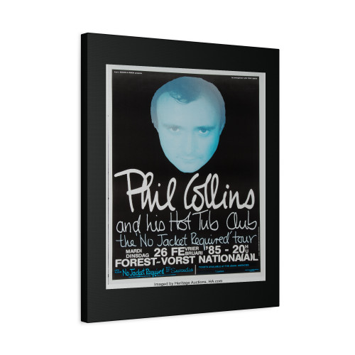 Phil Collins Brussels Forest National Concert Canvas Print Poster