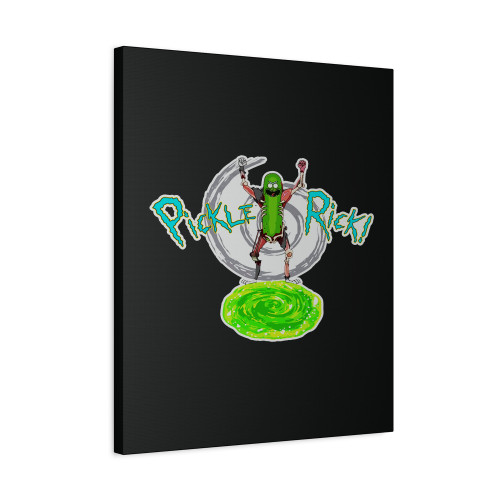 Pickle Rick Canvas Print Poster