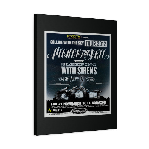 Pierce The Veil Sleeping With Sirens 2012 Seattle Concert Tour Canvas Print Poster Pierce The Veil Sleeping With Sirens 2012 Seattle Concert Tour Canvas Print Poster