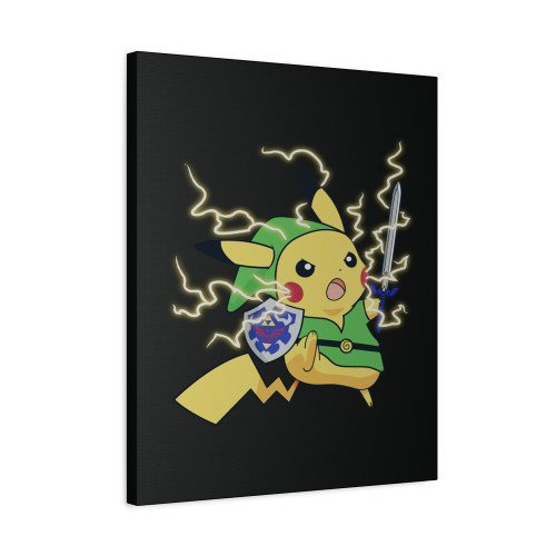 Pikachu Pokemon The Legend Of Zelda Link Canvas Print Poster