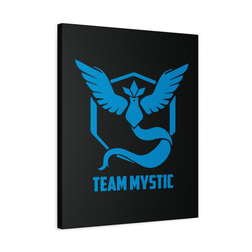 Pokemon Team Mystic Blue Logo Canvas Print Poster