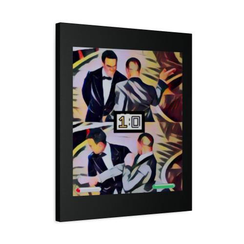 Funny Will Smith Slaps Chris Meme Oscars 2022 Canvas Print Poster