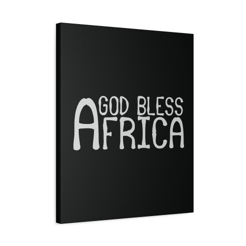God Bless Africa Canvas Print Poster