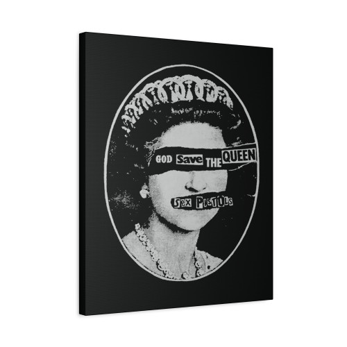 God Save The Queen Punk Rock Canvas Print Poster
