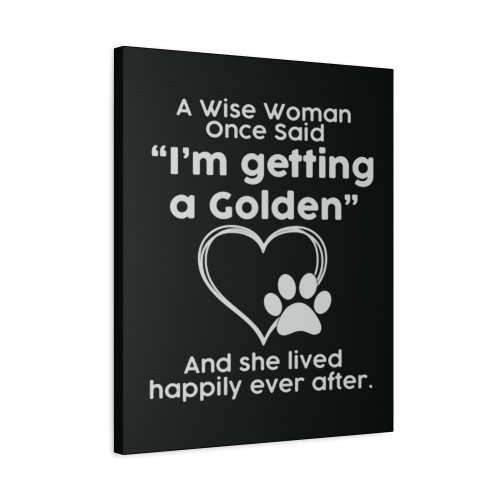 Golden Crazy Dog Mom Canvas Print Poster