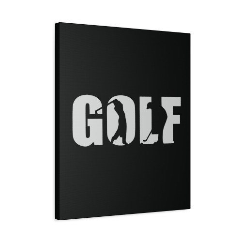 Golfer Golf Love Text Canvas Print Poster