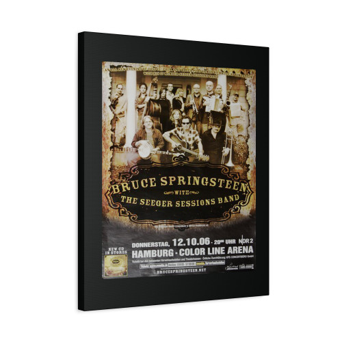 Bruce Springsteen Seeger Session Hamburg 2006 Canvas Print Poster