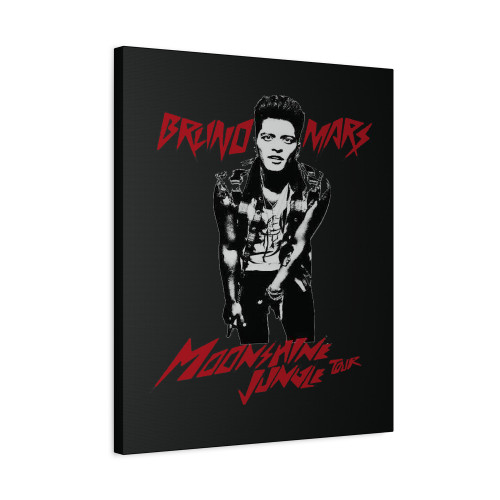 Bruno Mars Moonshie Jungle Tour Canvas Print Poster