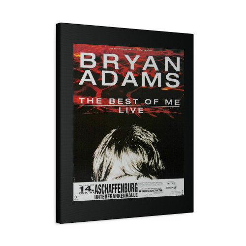 Bryan Adams The Best Of Me Aschaffenburg 2001 Canvas Print Poster