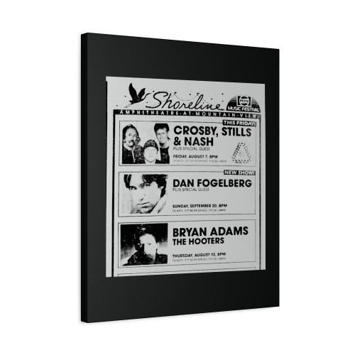 Bryan Adams The Hooters At Shoreline Amphitheatre San Francisco California United States Canvas Print Poster