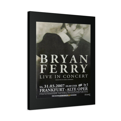 Bryan Ferry Dylanesque Frankfurt 2007 Canvas Print Poster